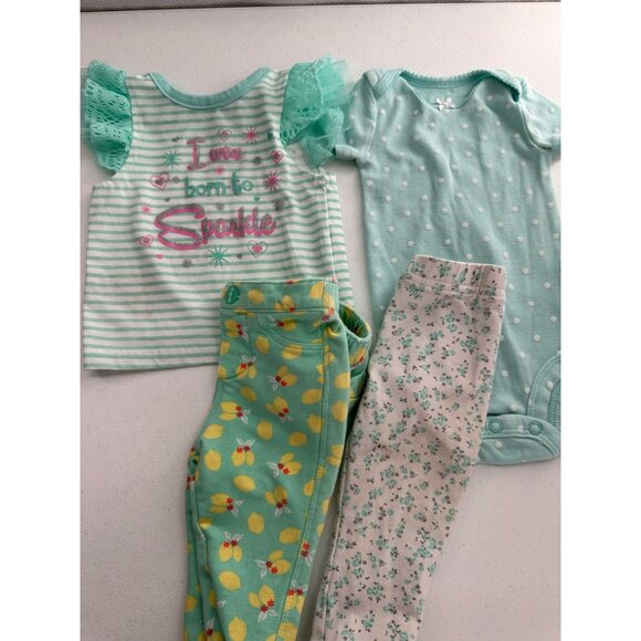 Baby Girl Clothing Bundle 0-3M Mixed Brands & Styles Dresses Tops Bottoms Romper - Picture 11 of 16